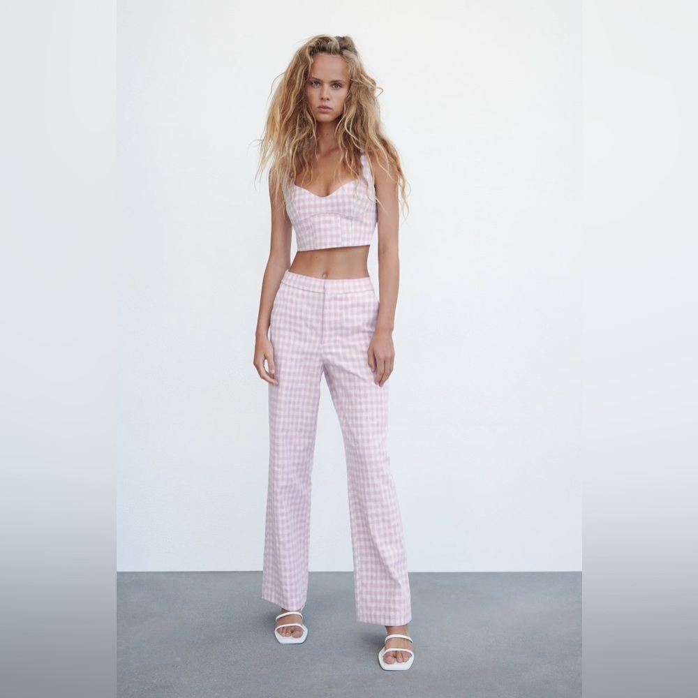 Lilac Gingham set (pants)